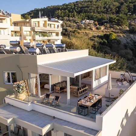 Helen Luxury Holiday House With Sea View Rétino Exterior foto