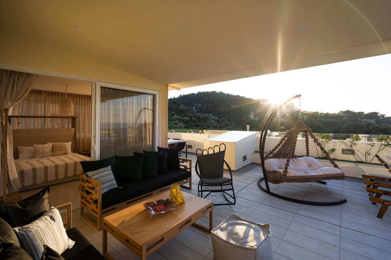 Helen Luxury Holiday House With Sea View Rétino Exterior foto