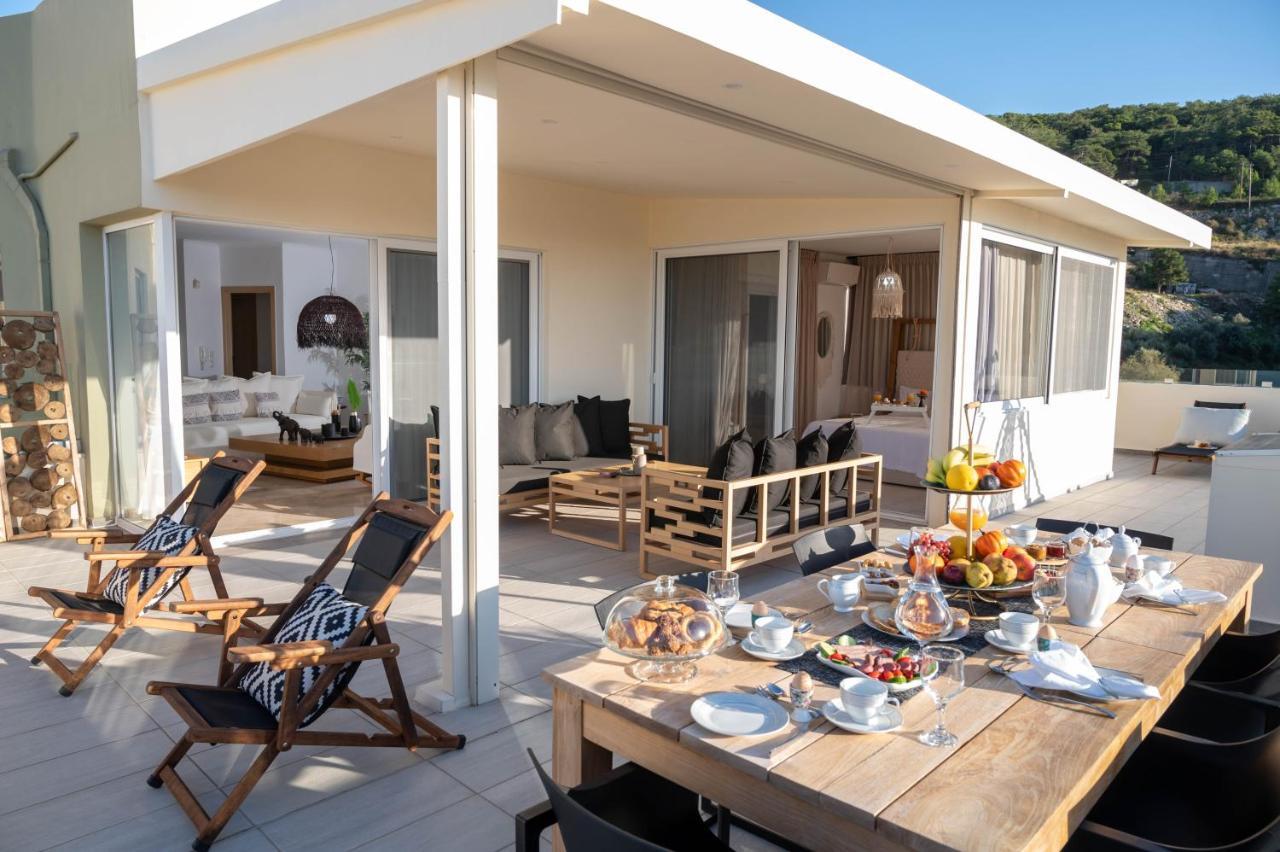 Helen Luxury Holiday House With Sea View Rétino Exterior foto