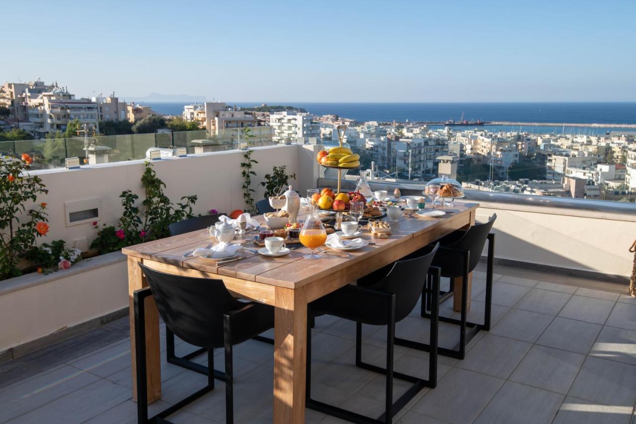 Helen Luxury Holiday House With Sea View Rétino Exterior foto