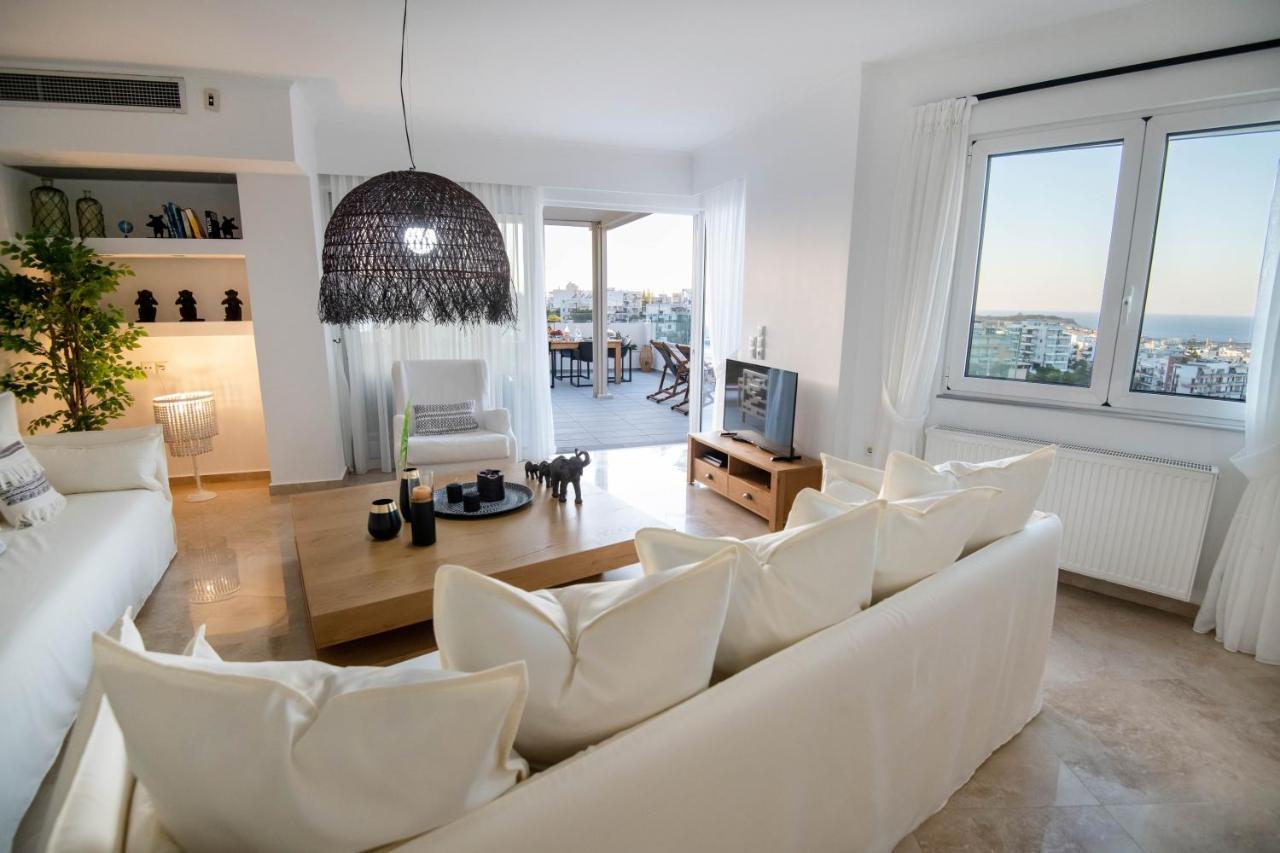 Helen Luxury Holiday House With Sea View Rétino Exterior foto